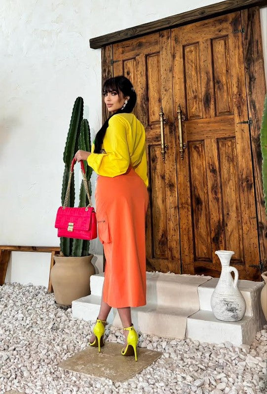 Skirt Cargo Orange