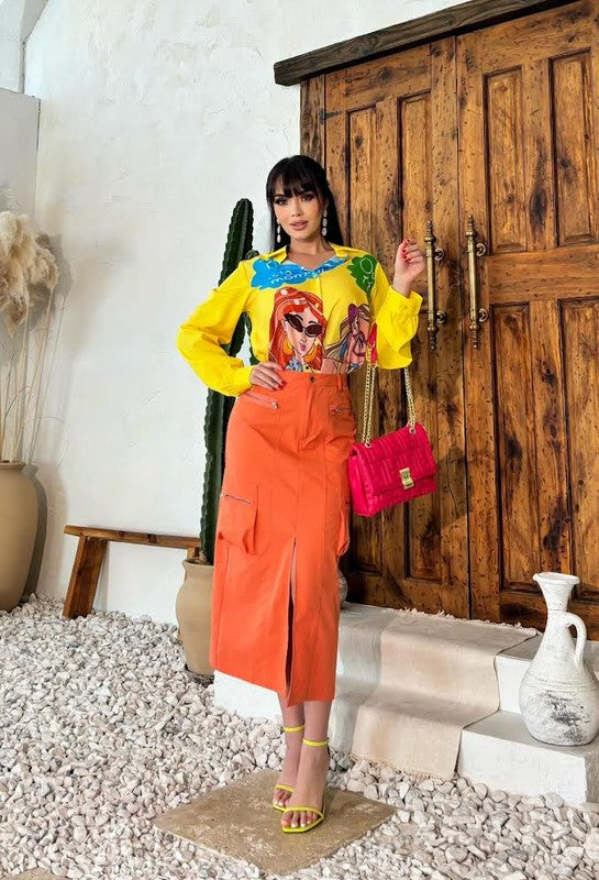 Skirt Cargo Orange