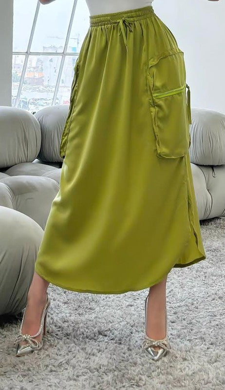 Cargo Skirt Lime