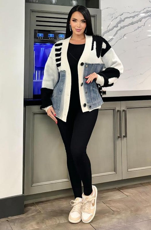 Sweater White Denim
