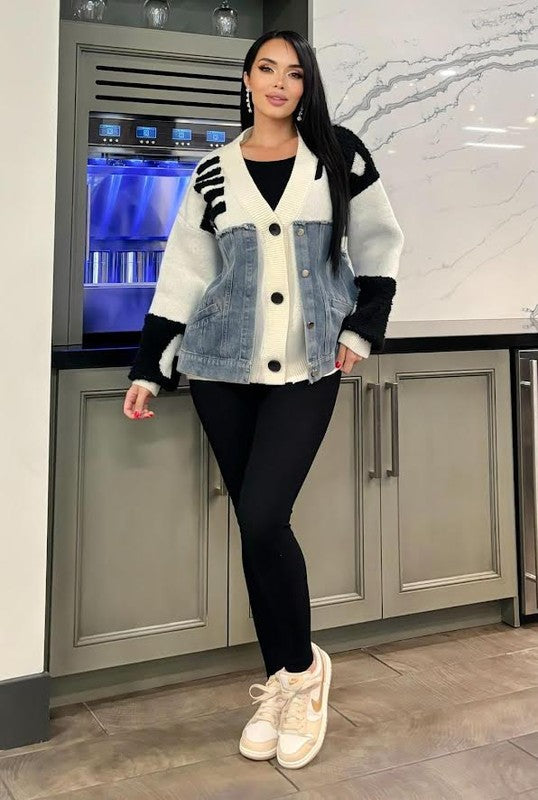 Sweater White Denim