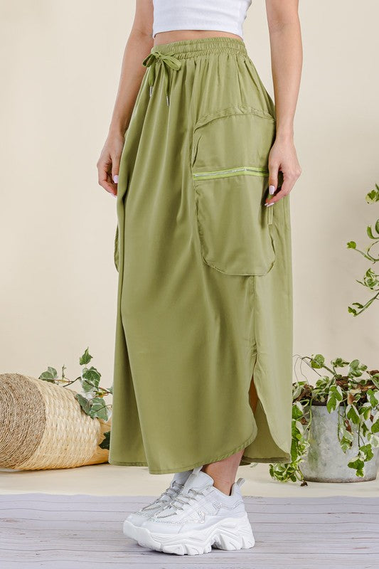 Cargo Skirt Green
